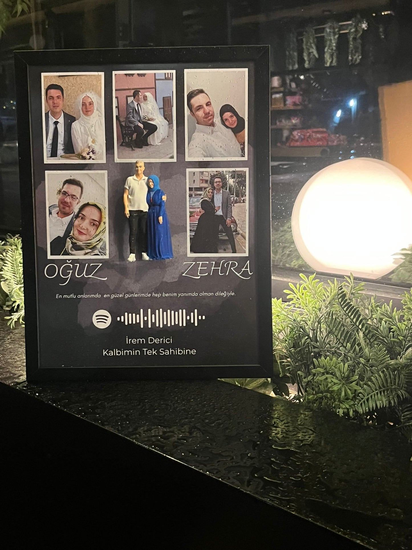 Çift Tablosu Kişisel Spotify Kodlu Foto Kolaj Çerçeve - En Güzel Anılarınız Duvarınızda